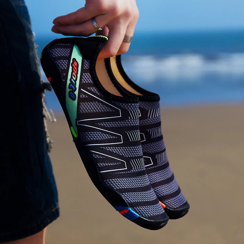 Esportes aquáticos aqua sapatos descalços unisex natação mulheres ao ar livre sapatos de praia ginásio tênis de corrida das mulheres dos homens calçados de yoga