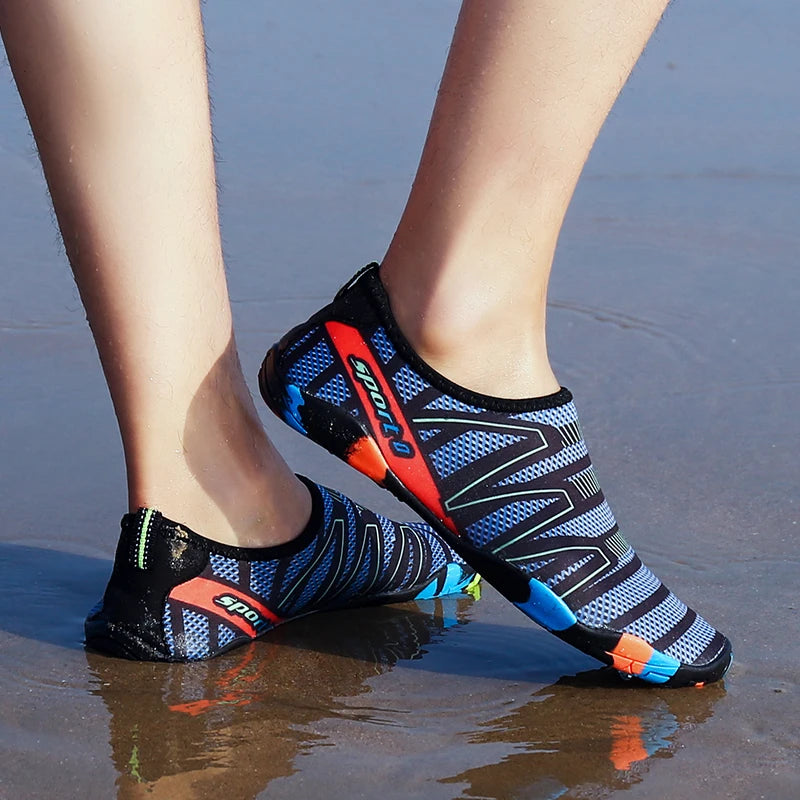 Esportes aquáticos aqua sapatos descalços unisex natação mulheres ao ar livre sapatos de praia ginásio tênis de corrida das mulheres dos homens calçados de yoga