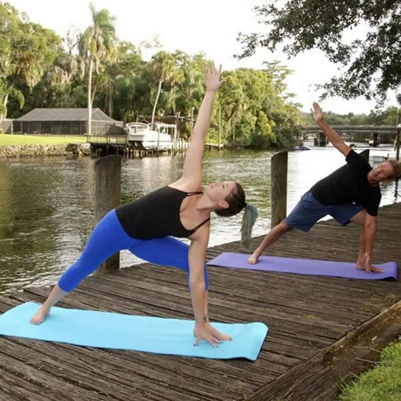 Tapete de yoga extra grosso antiderrapante, exercício fitness, pilates, família de alta qualidade, antiderrapante, fácil de limpar, tapete de yoga, meditação